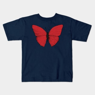 Big beautiful red butterfly. Kids T-Shirt